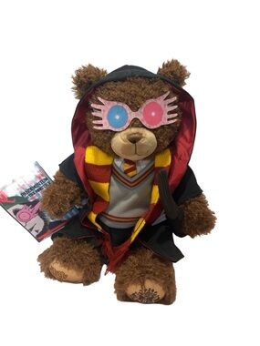 Harry Potter Build-A-Bear Brown Gryffindor Wizard Bear with Pink Spectacles